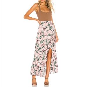 Jack by BB Dakota Haole Wrap Skirt in Rose Dawn